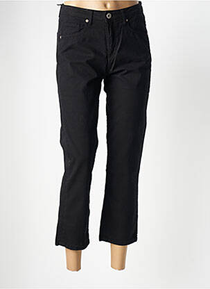 Pantalon 7/8 taille haute taille haute noir DENIM STUDIO femme