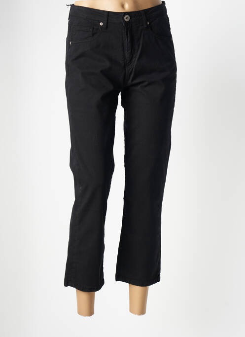 Pantalon 7/8 noir DENIM STUDIO pour femme