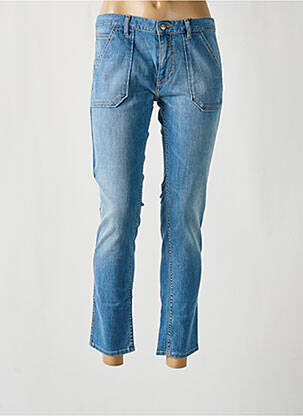 Jeans coupe slim stretch taille normale bleu ACQUAVERDE femme