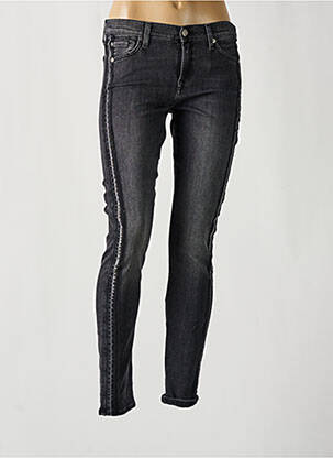 Jeans skinny taille normale taille normale gris 7 FOR ALL MANKIND femme