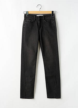 Jeans coupe droite stretch taille normale noir FIVE femme