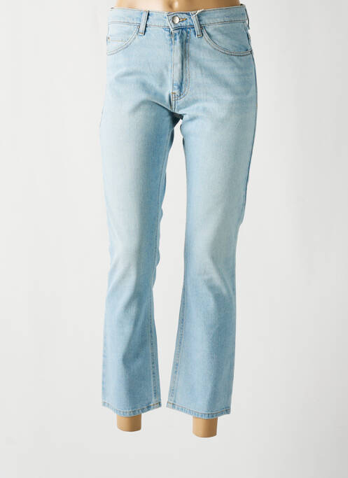 Jeans coupe droite stretch taille normale bleu ACQUAVERDE femme
