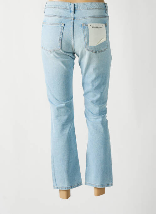 Jeans coupe droite bleu ACQUAVERDE pour femme