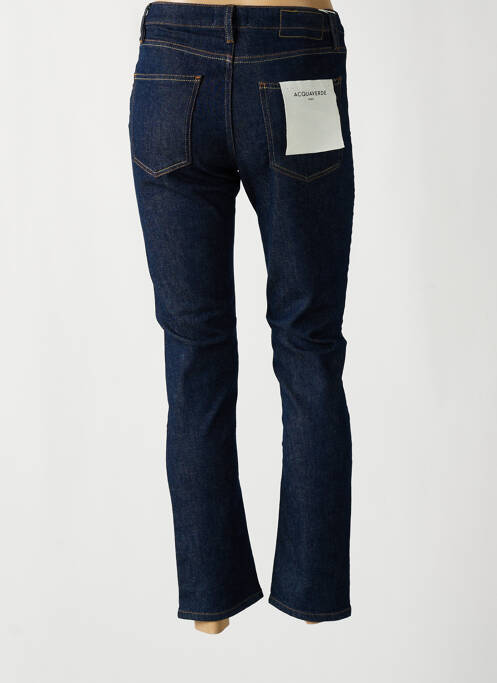 Jeans coupe droite bleu ACQUAVERDE pour femme