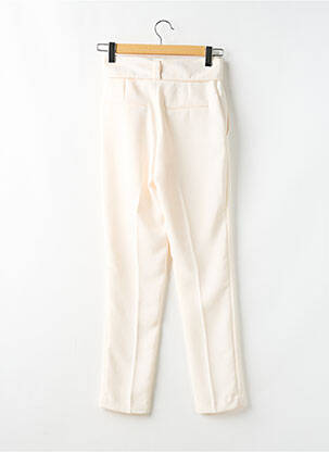 Pantalon droit taille à pinces taille haute beige BA&SH femme