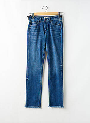 Jeans coupe droite stretch taille normale bleu FIVE femme