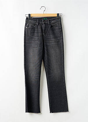 Jeans coupe droite taille haute taille haute gris DENIM STUDIO femme