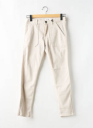 Jeans coupe slim stretch taille normale beige ACQUAVERDE femme