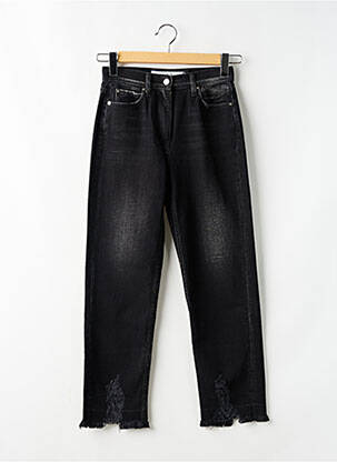 Jeans coupe droite taille haute taille haute noir IRO femme