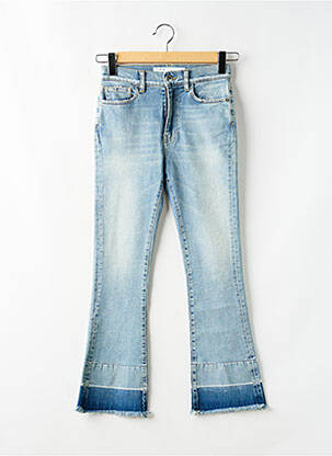 Jean coupe flare stretch taille haute bleu IRO femme