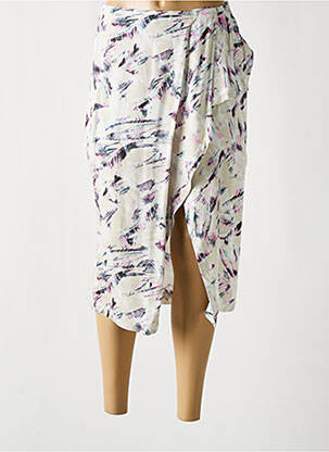 Jupe mi-longue taille à pinces beige IRO femme