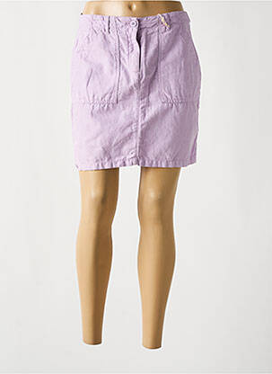 Jupe courte poches violet HARTFORD femme