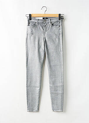 Jeans skinny argent FOR ALL MANKIND pour femme