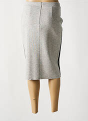 Jupe mi-longue gris MAJESTIC FILATURES pour femme seconde vue