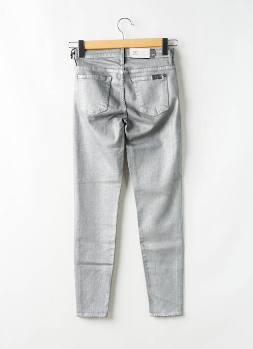 Jeans skinny taille normale taille normale argent 7 FOR ALL MANKIND femme