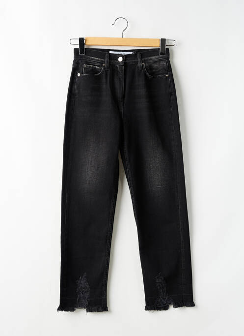 Jeans coupe droite taille haute taille haute noir IRO femme