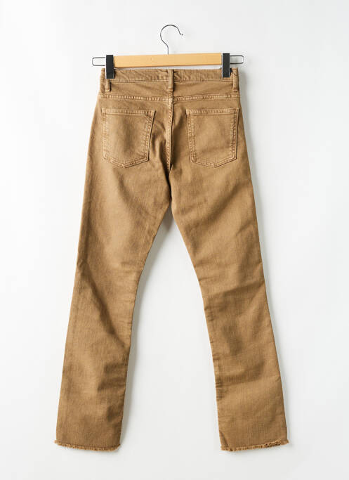 Jeans coupe droite beige ACQUAVERDE pour femme