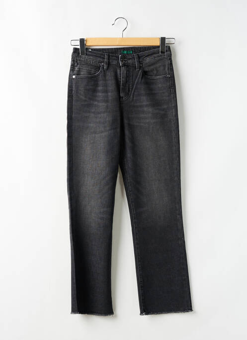 Jeans coupe droite gris DENIM STUDIO pour femme