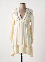 Robe courte coupe évasée manches longues beige IRO femme