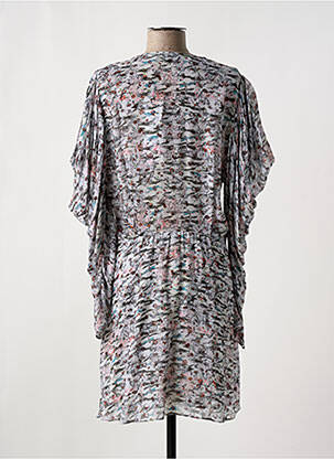 Robe mi-longue coupe fluide manches longues gris IRO femme
