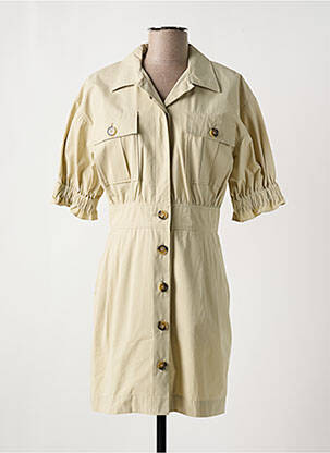 Robe courte manches courtes manches courtes beige BA&SH femme