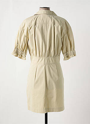 Robe courte manches courtes manches courtes beige BA&SH femme