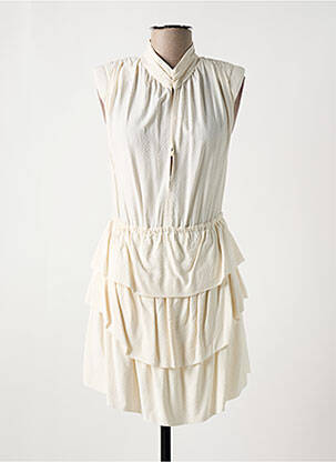 Robe courte sans manche sans manche beige IRO femme