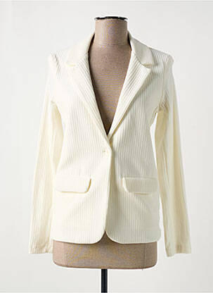 Blazer poches blanc MAJESTIC FILATURES femme