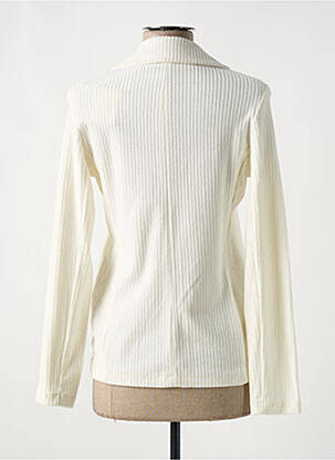 Blazer poches blanc MAJESTIC FILATURES femme