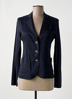 Blazer poches bleu MAJESTIC FILATURES femme