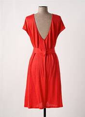 Robe mi-longue rouge MAJESTIC FILATURES pour femme seconde vue