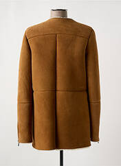 Veste en cuir marron HARTFORD pour femme seconde vue