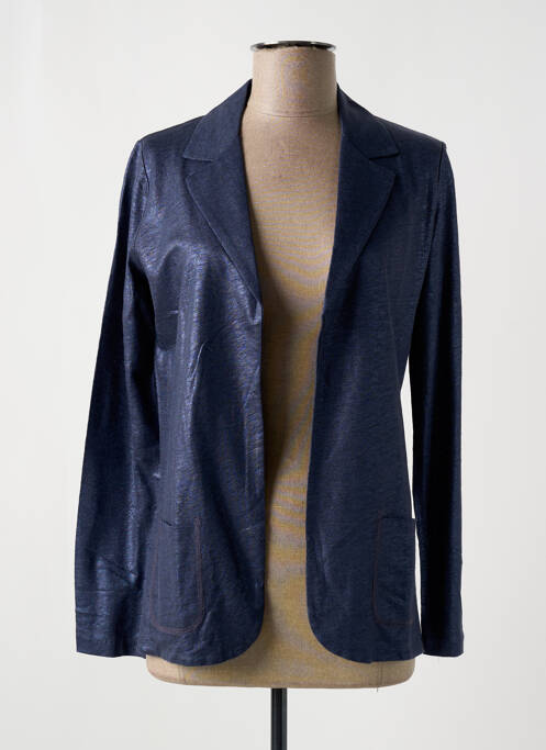 Blazer poches bleu MAJESTIC FILATURES femme