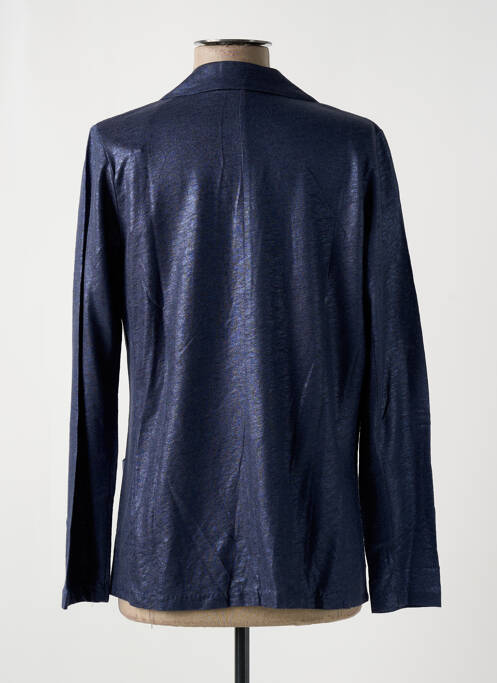 Blazer bleu MAJESTIC FILATURES pour femme