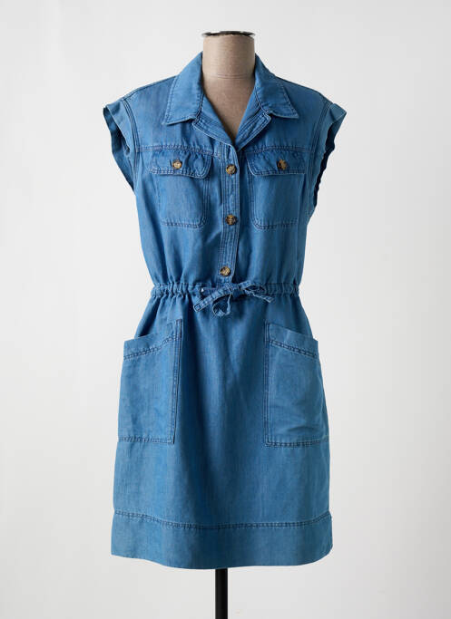 Robe mi-longue bleu PABLO pour femme