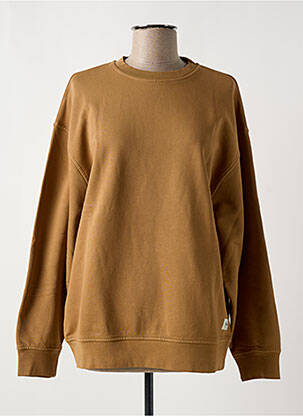 Sweat-shirt manches longues manches longues marron RAGDOLL femme