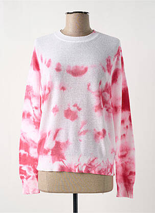 Pull resserrée sur le bas manches longues rose IRO femme
