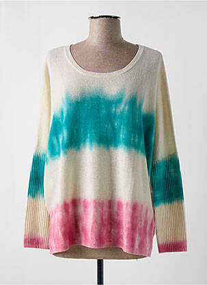Pull col rond manches longues beige NOTSHY femme