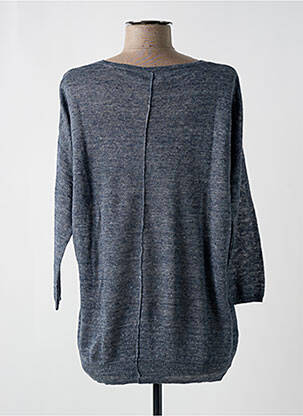 Pull coupe droite manches 3/4 gris HARTFORD femme