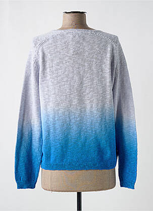 Pull col v manches longues bleu HARTFORD femme