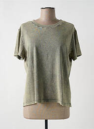 T-shirt imprimé fantaisie manches courtes gris RAILS femme