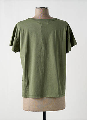 T-shirt coupe droite manches courtes vert ACQUAVERDE femme