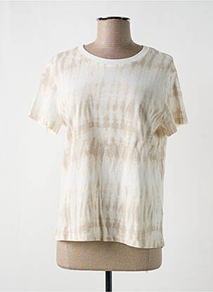T-shirt imprimé fantaisie manches courtes beige RAILS femme