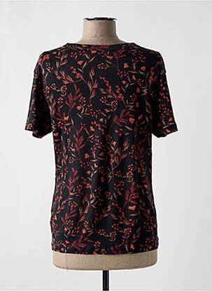 T-shirt imprimé fantaisie manches courtes noir BA&SH femme