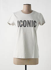 T-shirt gris MAJESTIC FILATURES pour femme seconde vue