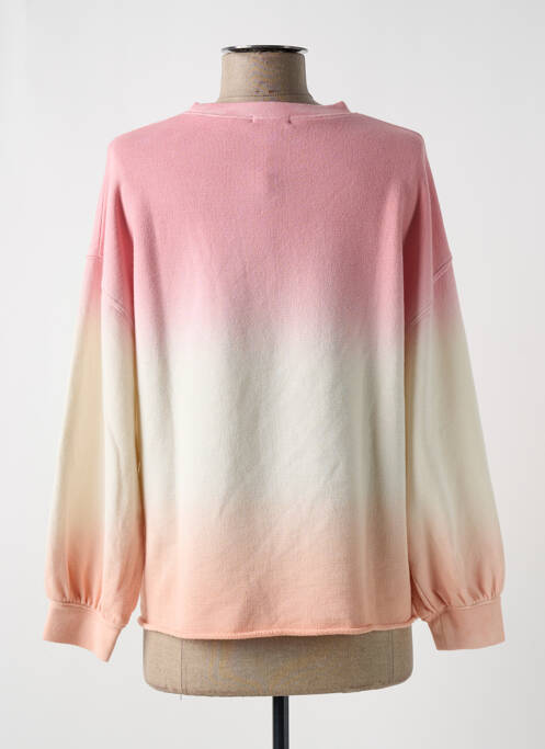 Sweat-shirt sérigraphie manches longues rose RAILS femme