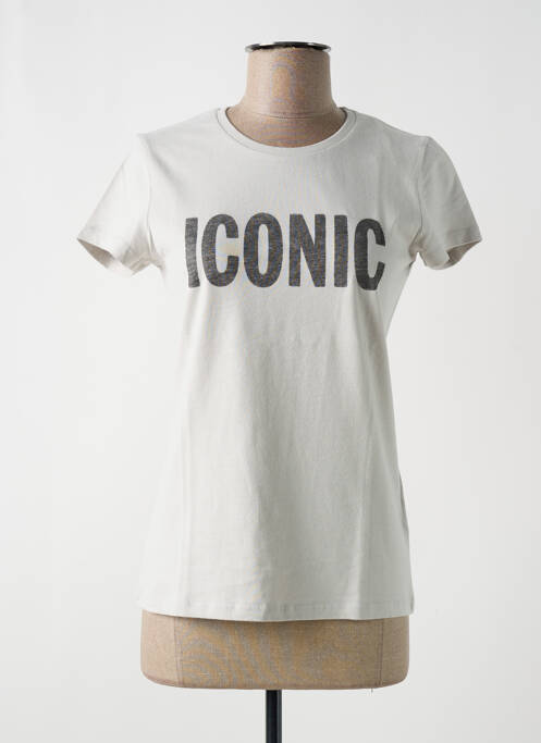 T-shirt gris MAJESTIC FILATURES pour femme
