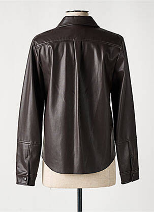 Chemisier coupe droite manches longues marron BA&SH femme