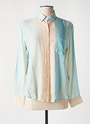 Chemisier coupe fluide manches longues bleu RAILS femme