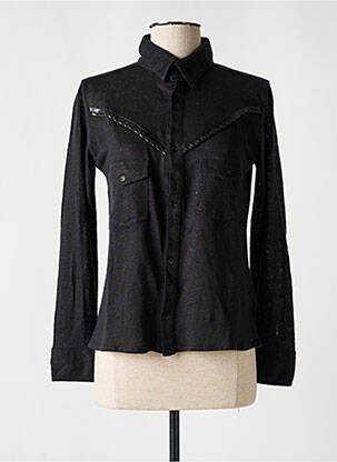 Chemisier coupe fluide manches longues noir NOTSHY femme